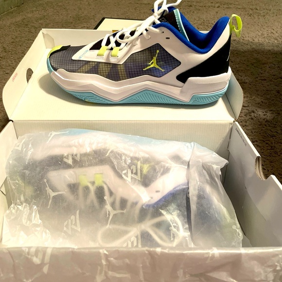 NWT Jordan 1 Take 4 White Copa Lime - Picture 2 of 3